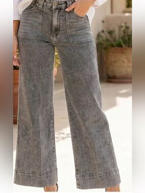 Blue Artemis High-Rise Wide Leg Jeans - Gray size 4